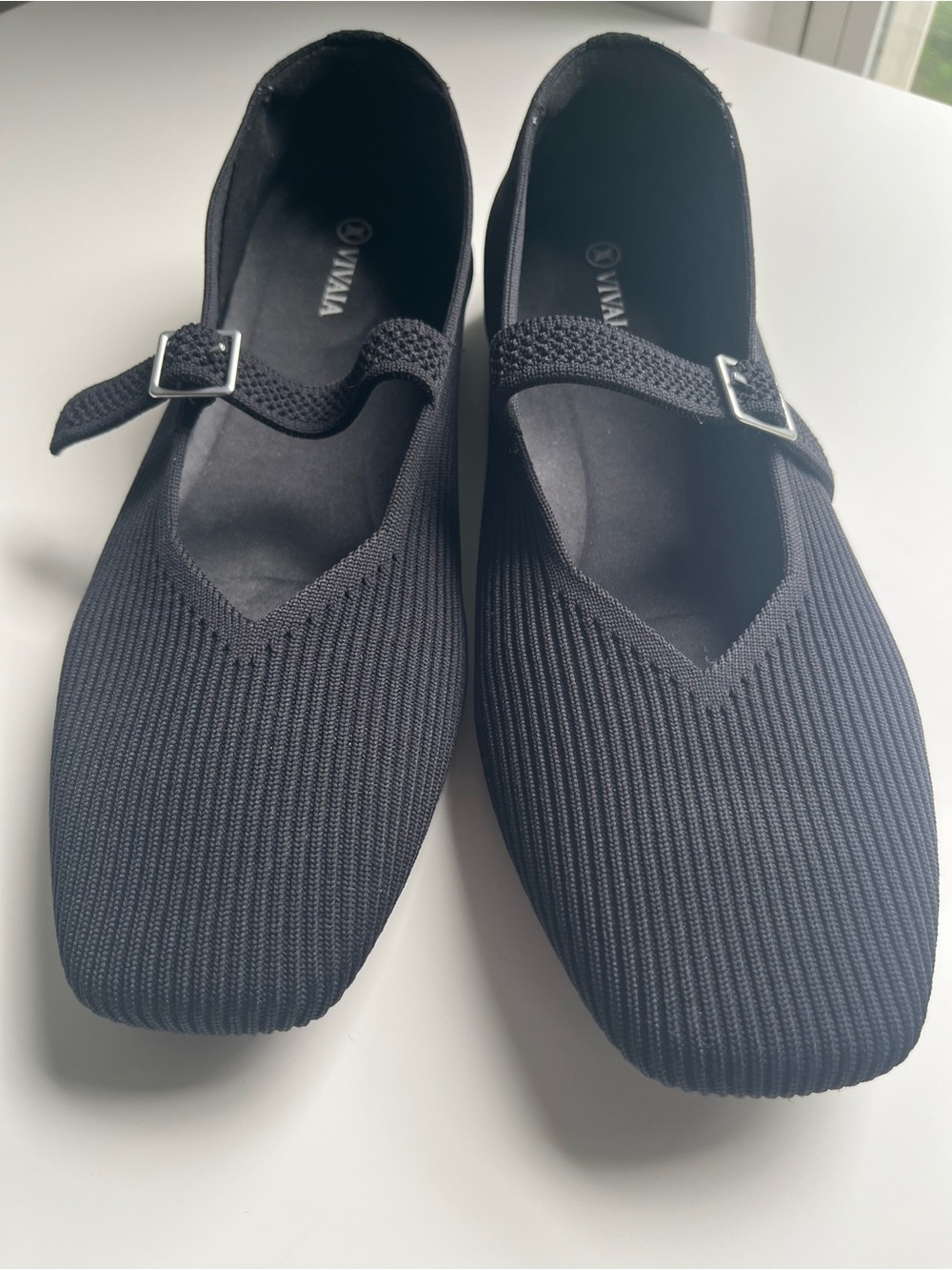 Vivaia WIDE Margot Mary Jane Square Toe Shoes Black 43 W / US 11 Wide - Picture 2 of 8